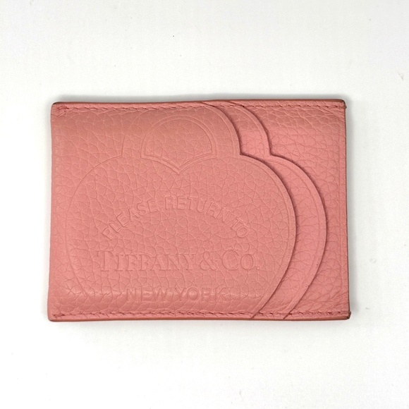 Tiffany & Co. Return to Tiffany Card Case,Pink Leather  Limited (Blush Pink) - Picture 1 of 11